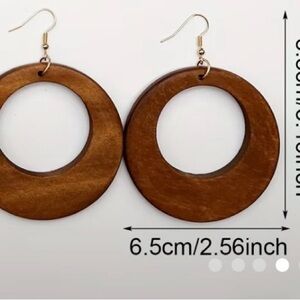 Elegant Brown Hoop Earrings (3 sets)